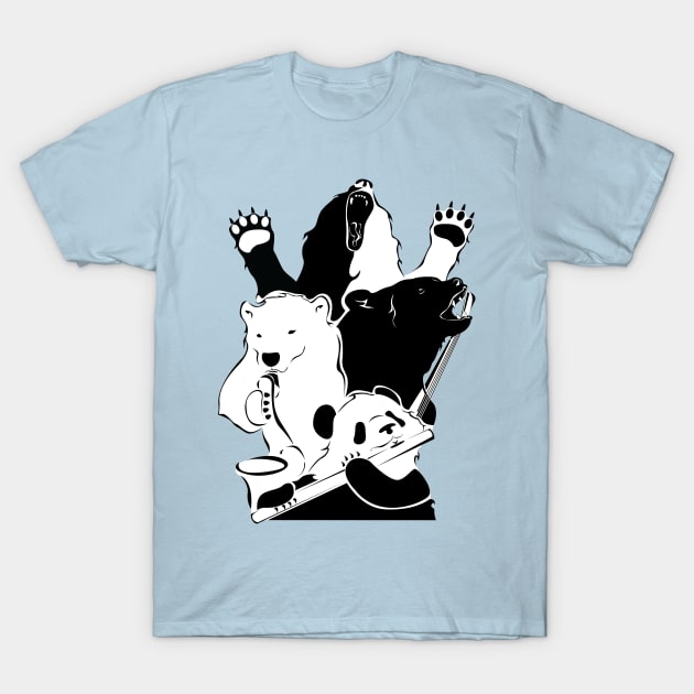 Bear Band T-Shirt by ScoatGoat